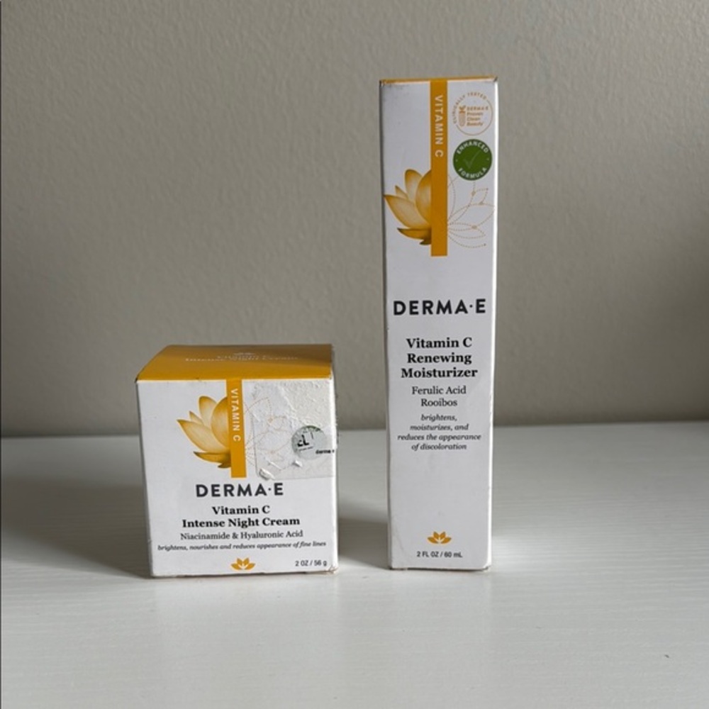 Derma E Vitamin C Renewing Moisturizer and DERMA-E Vitamin C Intense Night Cream